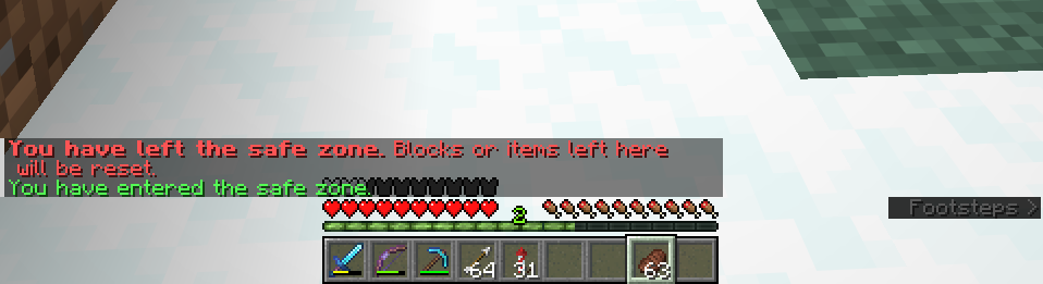 Demonstration of the "chat announce" border