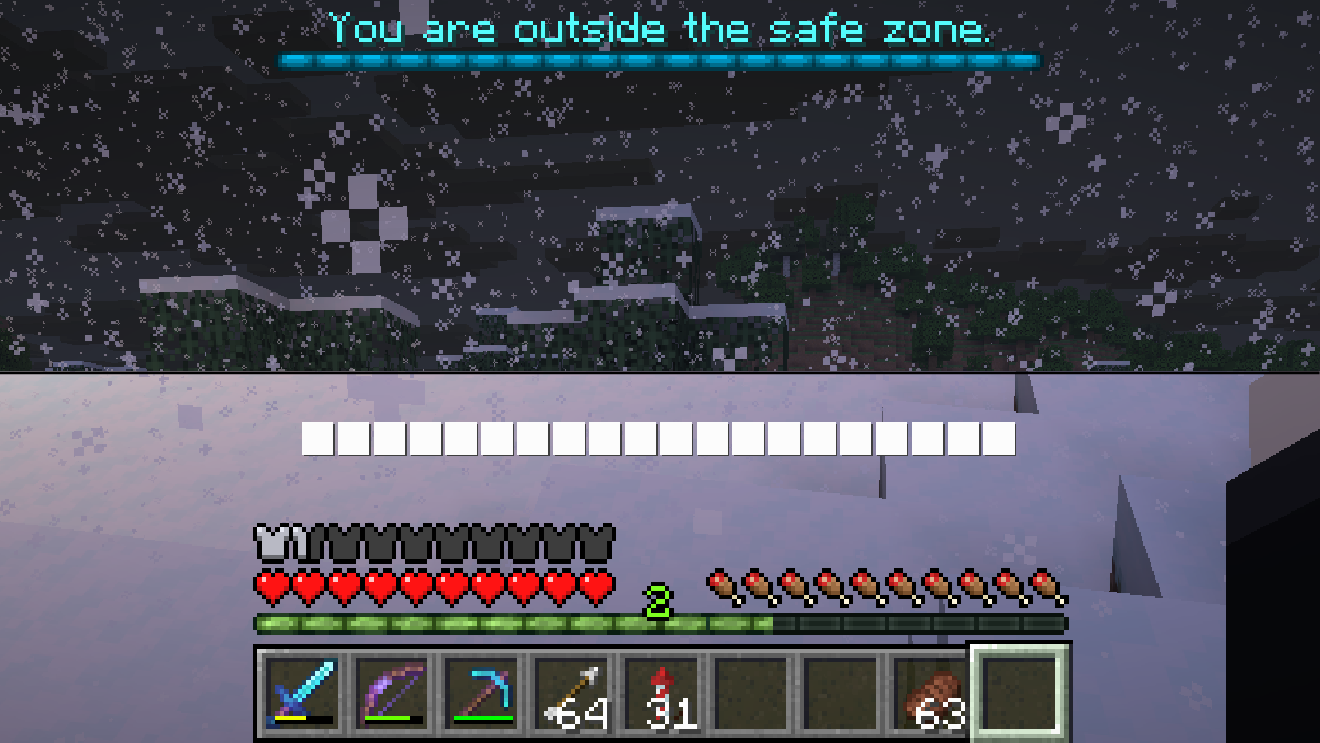 Demonstration of the "consumable" border warning types