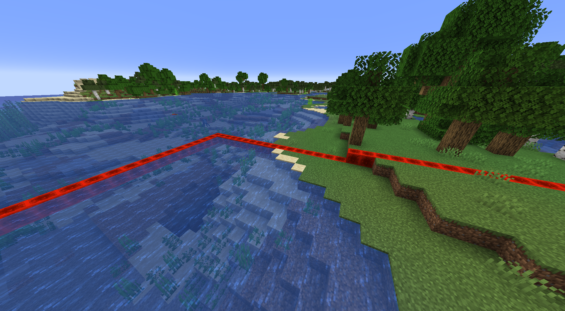 Demonstration of the "highest block" border
