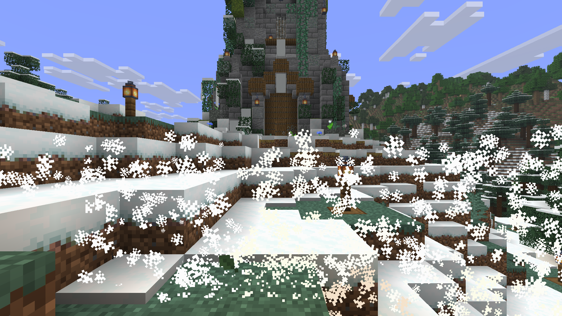 Demonstration of the "particle" border, along with the "highest block" border