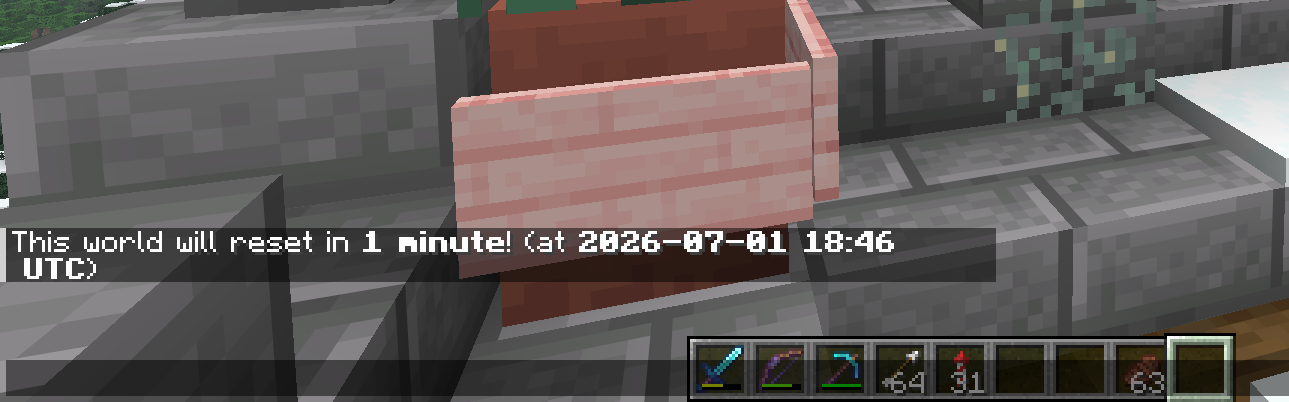 Demonstration of a chat warning